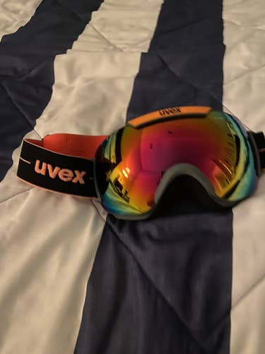 Orange Unisex UVEX Medium Downhill 2000 Ski Goggles