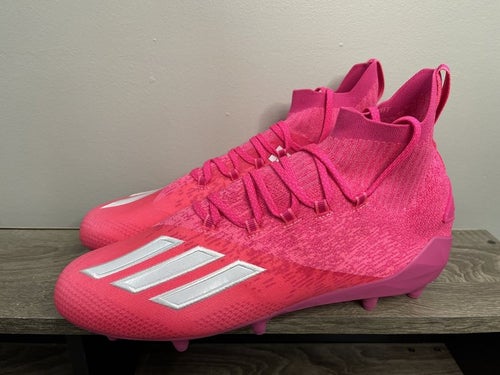 Adidas Adizero Primeknit Shock Pink Football Cleats Men's Size 11