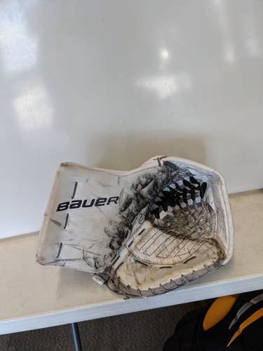 Used Bauer Ultra Sonic Regular Ice Hockey Goalie Catchers