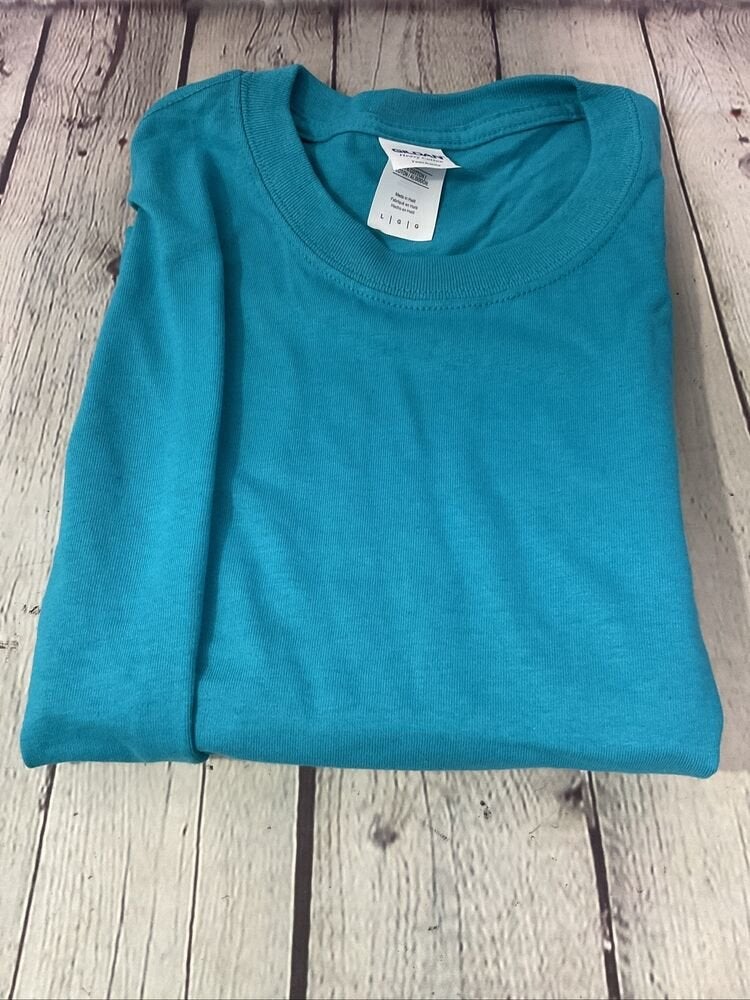 gildan turquoise shirt