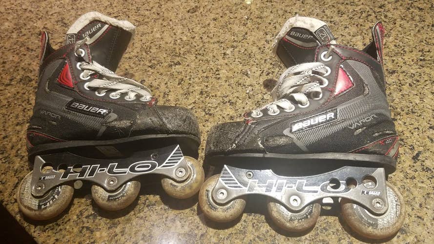 Bauer Youth Inline Skates, used, Regular Width Size 12