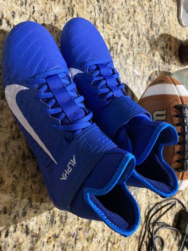 Blue Adult Size 9.0 (Women's 10) Nike Alpha Pro 2