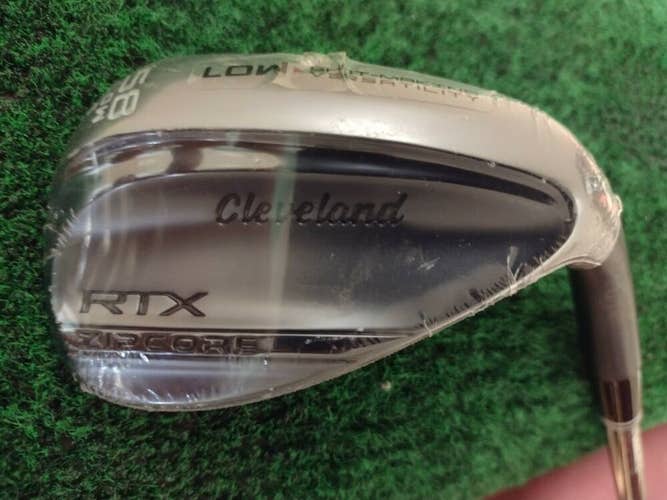 Cleveland RTX Zipcore 58 Degree 58.06 Low Sand Wedge DG Spinner Steel New Black