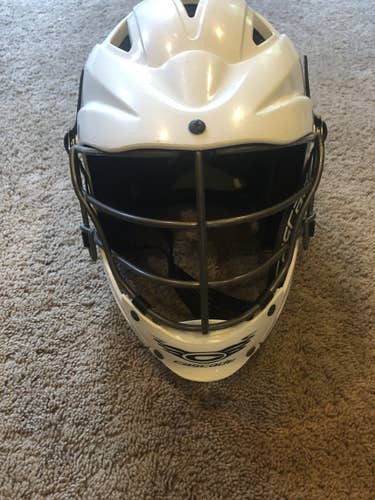 White Youth Player's Cascade CS-R Youth Helmet
