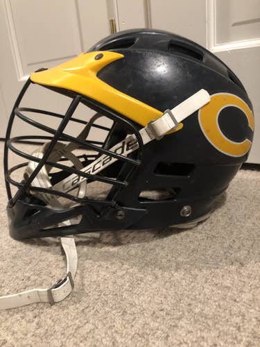 Navy Cascade lacrosse helmet