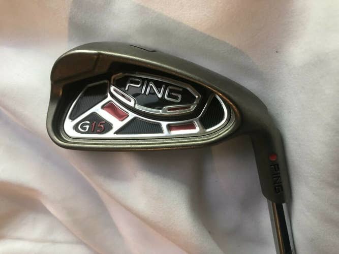 Mint Ping G15 7 Iron, Red Dot, Righty, Stiff Flex Steel, Authentic, Demo Club