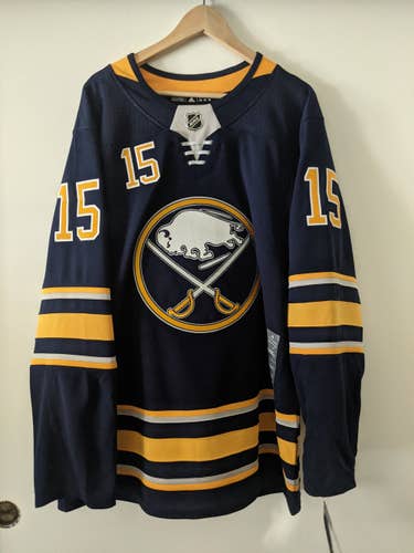 Buffalo Sabres - Size 52 - Jack Eichel #15 - Authentic Adidas Navy Blue - New with tags