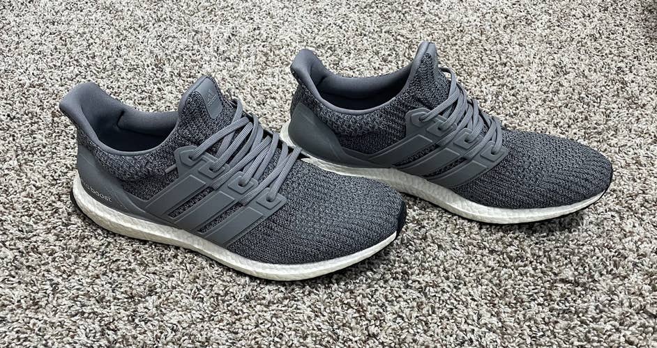 Gray Men's Size 12 Adidas Ultraboost Shoes