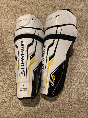 BARELY USED Bauer Supreme 150 Shin Pads