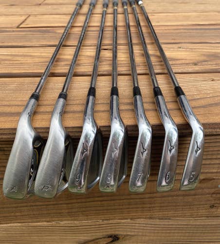 Mizuno MP-57/ TM R-7 Iron Set 5-PW+AW Stiff Flex