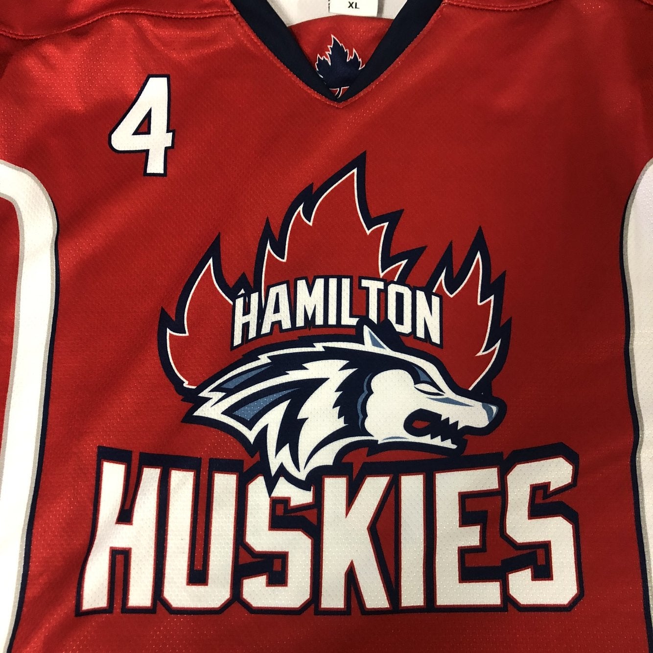 Hamilton Huskies men's XL hockey jersey