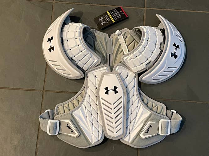 LAST ONE..NEW w/ TAGS Under Armour VFT + 3 Lacrosse Shoulder Pads RETAIL $150 MEDIUM