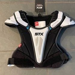 NEW w/ TAGS STX SURGEON 700 LACROSSE SHOULDER PADS MEDIUM RETAIL $140