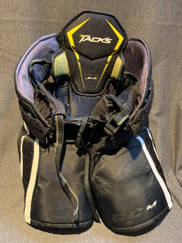 Black Junior Used Medium CCM Tacks Hockey Pants