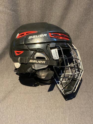 Black Used Medium Bauer Re-Akt Helmet