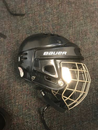 Black Used XS Bauer 1500 Helmet