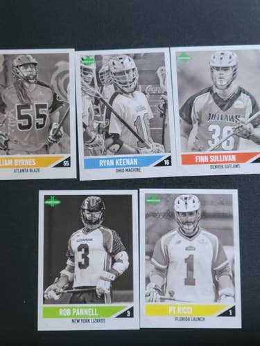 5 rare /250 vintage style MLL lacrosse cards