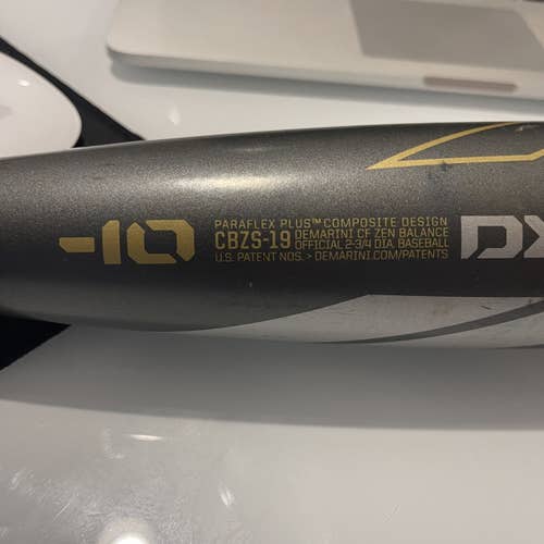 Used 2019 Composite CF Zen (-10) 20 oz 30" Bat
