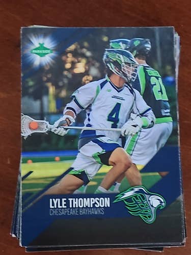 Lot of Chesapeake Bayhawks 2019 MLL lacrosse cards