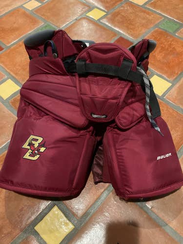 Used Boston College Pro Return Bauer Vapor 2X Pro Hockey Goalie Pants