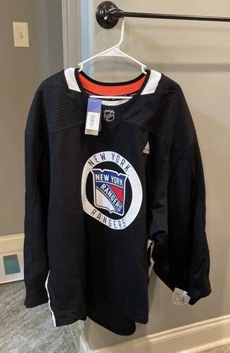 NWT Authentic NHL Team Issued NY Rangers Practice Jersey