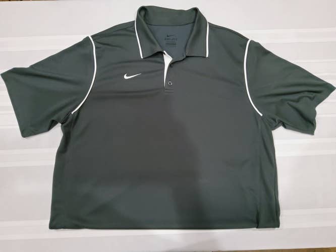 3 Adult Men's Used XL Nike Dri-Fit Golf Shirts