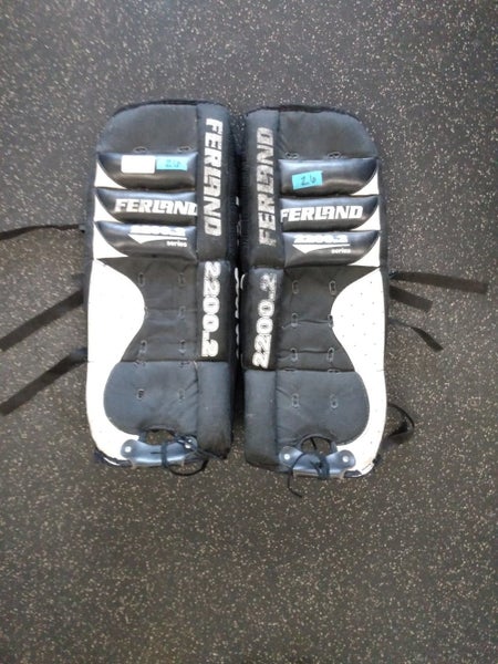 Used Ferland 2200.2 Leg Pads 26" Ice Hockey Goalie Leg Pads
