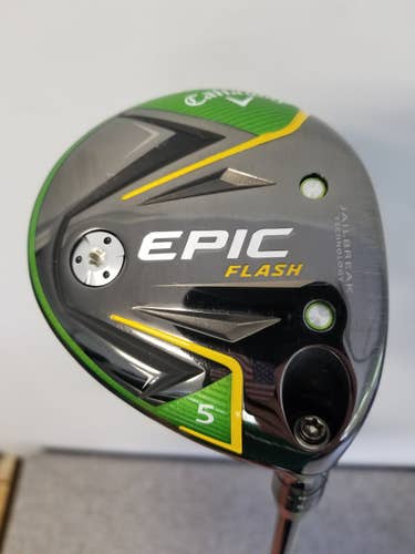 Used Men's Callaway Right Handed Epic Flash Fairway Wood Stiff Flex Loft 18