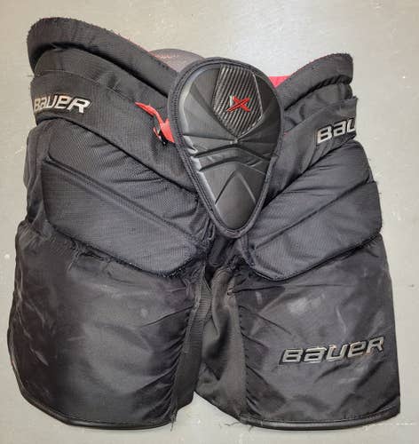 Black Senior Used Large Bauer Vapor 1X Hockey Goalie Pants