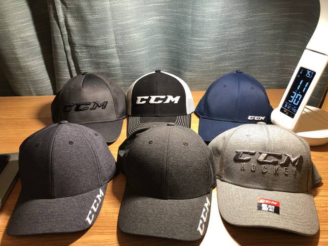 Brand New Men's One Size Fits All, L/XL, And S/M CCM Hat Collection