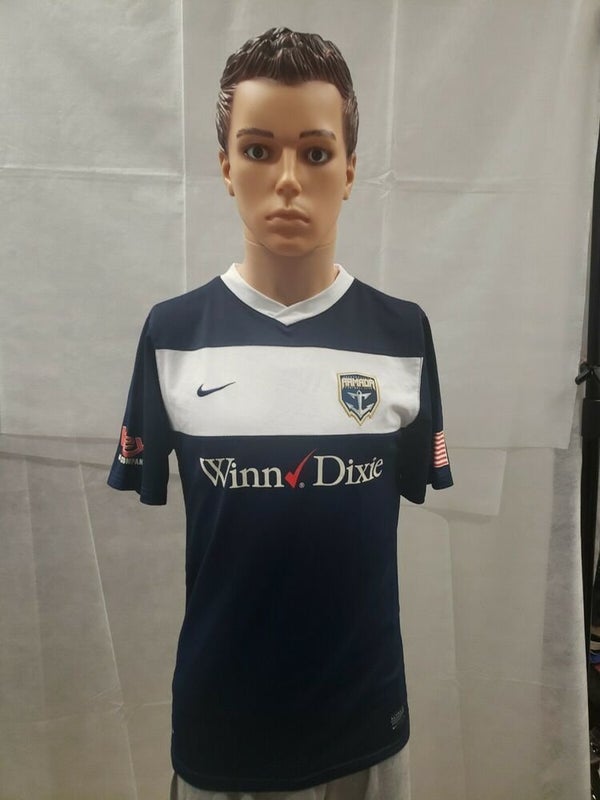 Nike JACKSONVILLE ARDAMADA FC MLS SOCCER Jersey Size XL White Dri