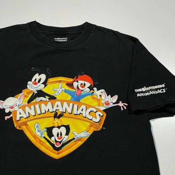 Animaniacs The Hundreds T Shirt Mens Medium Adult Black Cartoon Warner Bros USA