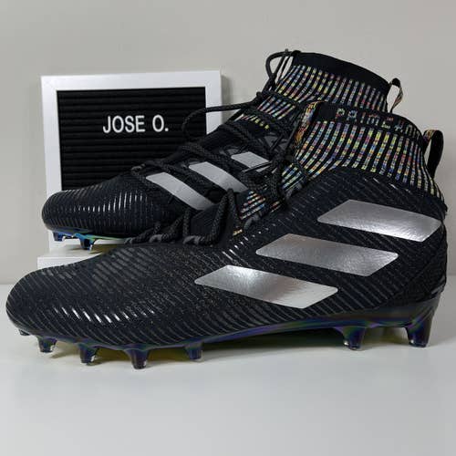 ADIDAS FREAK ULTRA BLACK MULTI PRIMEKNIT MENS FOOTBALL CLEATS SHOES SIZE 15 NEO CHROME IRIDESCENT