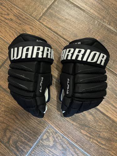Black Senior Warrior 13" Pro Stock Alpha Pro Gloves