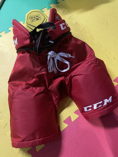 Red Junior Small CCM Tacks 9060 Hockey Pants