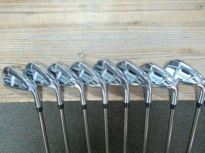 NICE CALLAWAY CF18 ROGUE PRO IRON SET 4 - PW AW RECOIL 760 F3 REGULAR FLEX