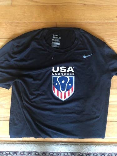 Team USA Issue Black Men's Adult Nike T Shirt Large
