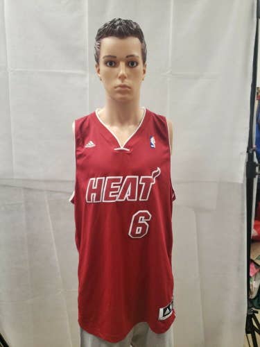 Lebron James Miami Heat Red Zone Jersey XXL 2XL NBA 2013-14