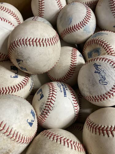 Used MLB batting practice baseballs, 12 Pack