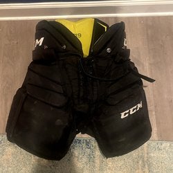 Black Senior Used Small CCM R1.9 premier Goalie Pants