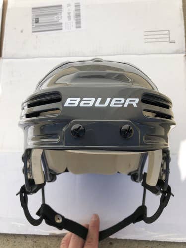Like New Pro Stock Vegas Golden Knights Bauer 4500 Hockey Helmet Gray Medium Med M grey