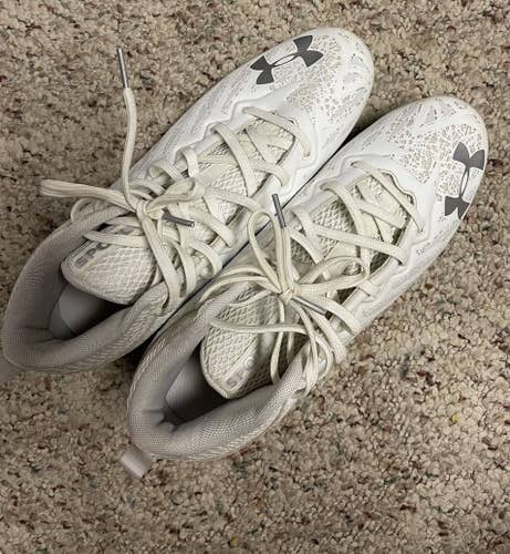 White Adult Size Men's 10.5 (W 11.5) Under Armour Spotlight