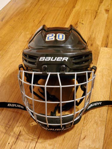 Black Used Youth Bauer Prodigy Helmet w/ Cage Combo