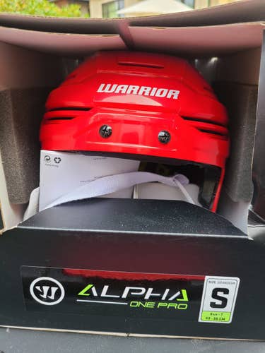 Red New Small Warrior Alpha One Pro Helmet