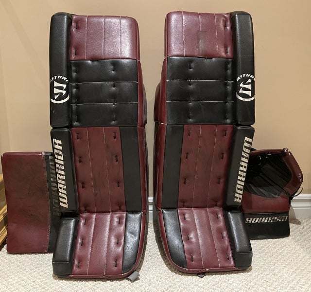 Black And Burgundy Intermediate 32+1.5” Regular Ritual G3 Senior Goalie Full Set