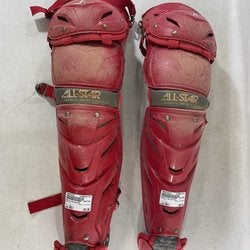 Used All-star Lg1216s7x Catchers Leg Guards Adult