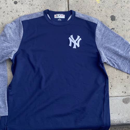 Majestic New York Yankees Batting Practice Pullover Size Large