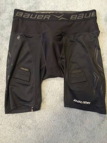 BAUER NG PREMIUM LOCKJOCK SENIOR HOCKEY SHORTS