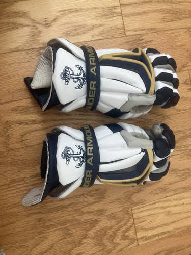 Navy lacrosse gloves