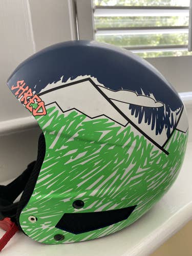 Used Medium/Large Shred Mega Brain Helmet FIS Legal
